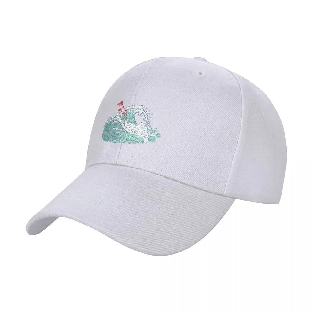 Ponyo Waves Baseball Cap Streetwear Sunscreen Unique Hats Rave For Women Men's