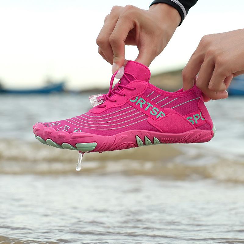 New Breathable Non-slip Casual Beach Shoes Men's and Women's Creek Wading Shoes Anti-cut Foot Protection Swimming Shoes Soft Couple