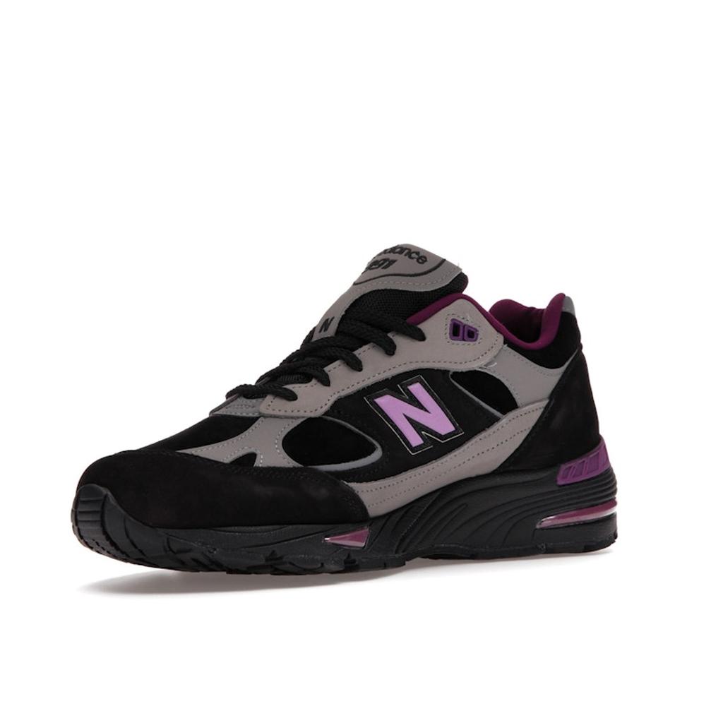 Stray Rats x New Balance 991 Made in England Black Purple Men Sneakers Grey M991SRP