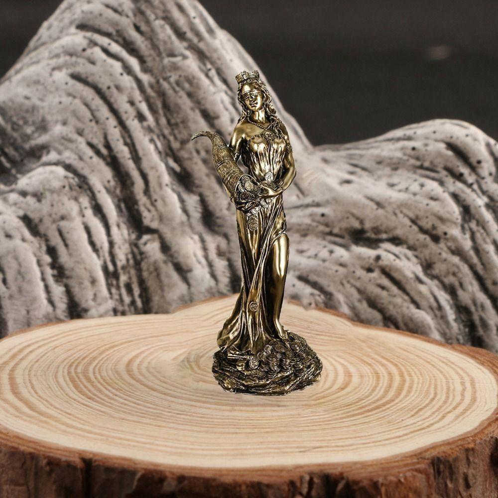 Hand-carved Wealth Goddess Statue Exquisite Lucky Wealth Statue  Business Gifts