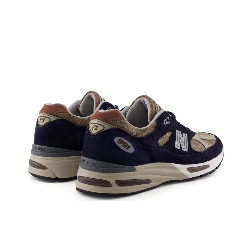 New Balance Baskets unisexes 991v2 fabriquées en Angleterre After Midnight Sepia Tint Blue Plaza-Taupe Mink U991DB2