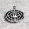 Wassertropfenform Metallkreisel Silber Handkreisel Fingerspitzen Kleiner Zyklon Kreisel Antistress Fidget Spielzeug Erwachsene Geschenke
