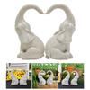 Love Elephant Statue Set for Garden Decoration and Home Ornamentation Symbolizing Beautiful Love Yard Display  SculpturE