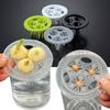 20PCS Plastic Hydroponic Seedling Pots 3 Holes Hydroponic Basket Grow Pots  Aerated Root Growth
