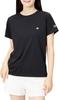 Short Sleeve Dry Round UV Logo Women's T-Shirt, CWSTS301, Black, Neck, Protection, Moisture-Wicking, Quick-Drying, One-Point