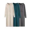 2024 Autumn Women's European & American Style Hooded Sweater Dress