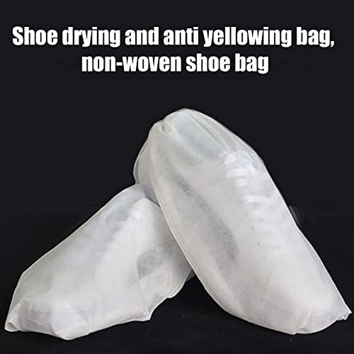 50 Pezzi Sacchetti Antipolvere per Scarpe in Tessuto Non Tessuto con Coulisse - Copriscarpe Anti-Ingiallimento Anti-Polvere per Viaggi, Organizzazione Armadio, Stoccaggio Biancheria e Regalo
