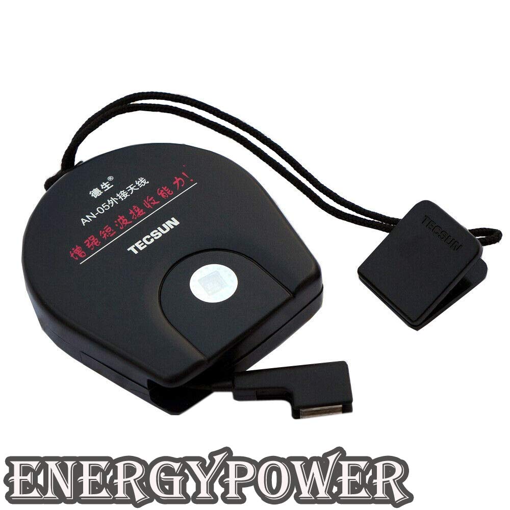 EnergyPower Reel Antenna TECSUN High Performance External Antenna Clip Type That Can Be Used On Radios Without Antenna Terminals No Power Required