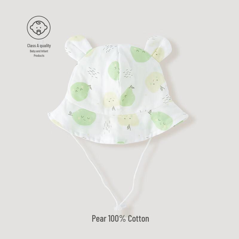 Banba Dou Di Baby Summer Breathable Cotton Fisherman Sun Hat M грушевый