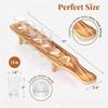 6 Holes Glass Holder Cup Rack Barware Accessories Organizer Serving Tray Kitchen Storage Wood for Club Party Bar Glass Holder