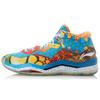New LINING WOW 3 Basketball Shoes Men Mid Top Yellow/Blue ABAK061-1