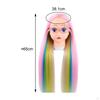 Doll Head Model with Desktop Stand Kids Styling Practice Training Manikin