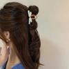 Geometry Bow Hair Claw Colorful Hair Grab Clip Retro Acetate Shark Clip  Travel