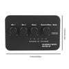 Compact Karaoke Audio Mixer AUX IN/OUT BT Connection Dual Mic Inputs Digital Audio Sound Karaoke Machine for TV/PC & Amplifier