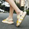 Women Yellow Summer Sandals Rubber Jelly Shoes Non Slip Comfort Men Slipper And Sandal Hot Sale Beach Shoes Indoor Slides