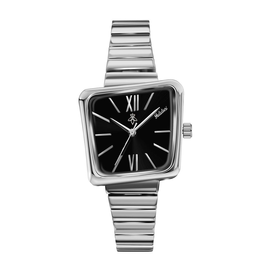 Niche Bamboo Belt Square Watch Women'S Watch Simple Ipg Vacuum Plating Environmentally Friendly Material