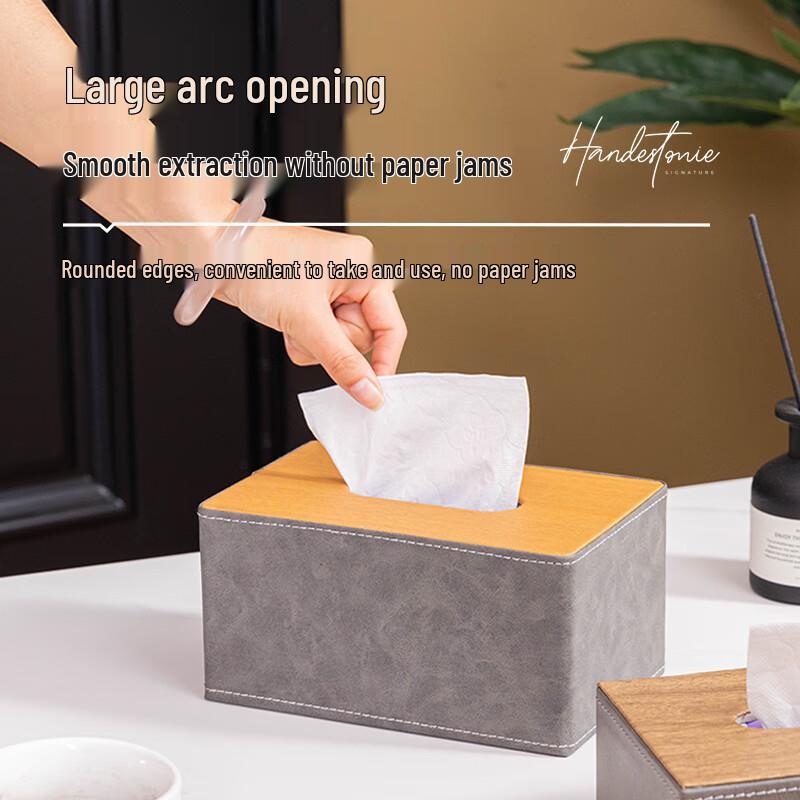 Leather Facial Tissue Box