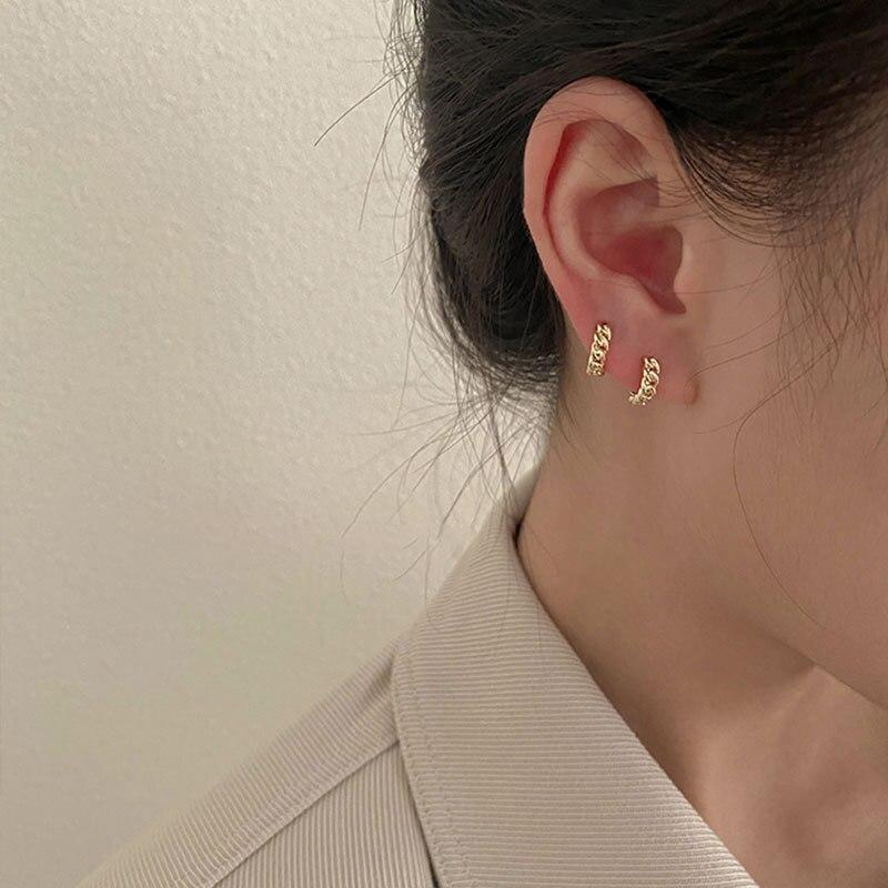 Silver Color Earrings For Women /Men Small Hoop Earrings Hollow Statement Circle Earring Brincos Fashion Jewelry Girl