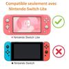 Coque Silicone Rose Compatible avec Nintendo Switch Lite - Phonillico®