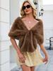 Autumn and winter new imitation fur fox hair big shawl scarf multi-colored scarf bridal dress butterfly