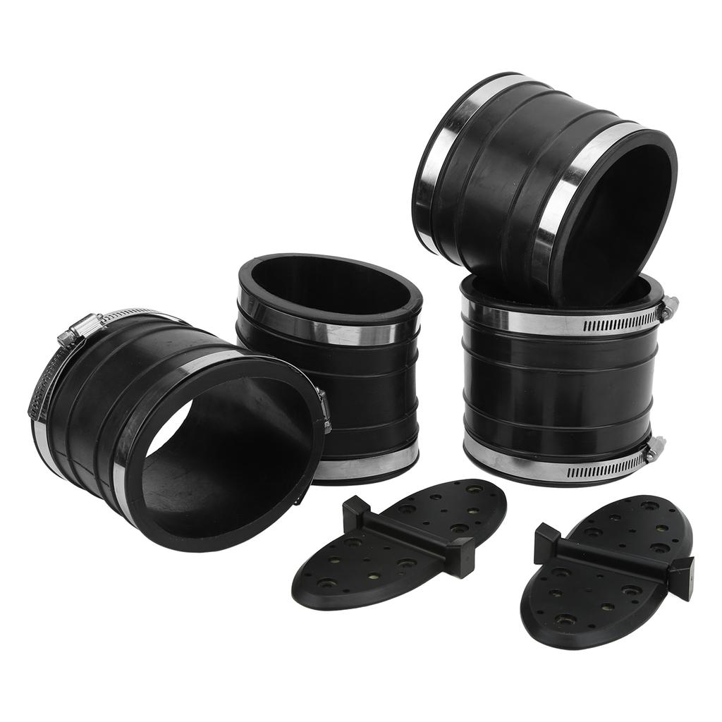 Sada hadic vlnovce výfuku typu Y Klapka vodní clony Spodní Horní 32‑14358T Náhrada pro motory Mercruiser V6 V8