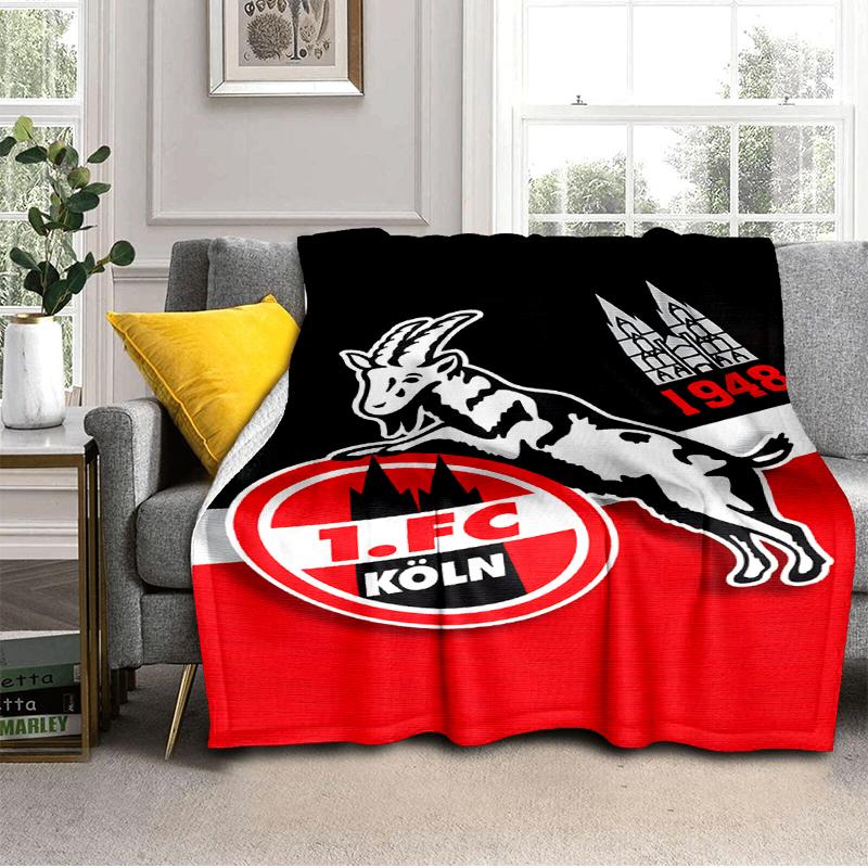 Coperta Leggera del Football Club Koln Capra Ideale per Letto Perfetta per Viaggi, Campeggio, Soggiorni, Uffici, Divani, Regalo di Natale per tifosi