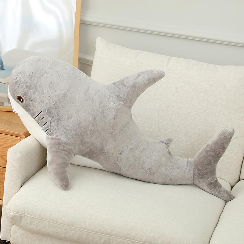 15-100cm Shark Stuffed Romantic Colorful Animal Soft and Cute Plush Toy Accompanying Kids to Sleep Gift interior Decoration