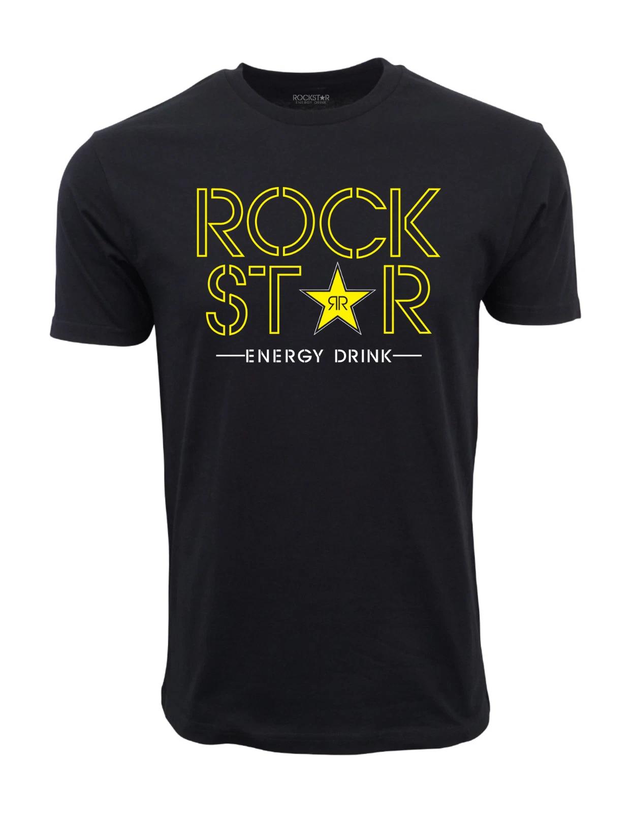 Unisex Adult Casual Music ROCKSTAR ENERGY T SHIRT T-Shirt L