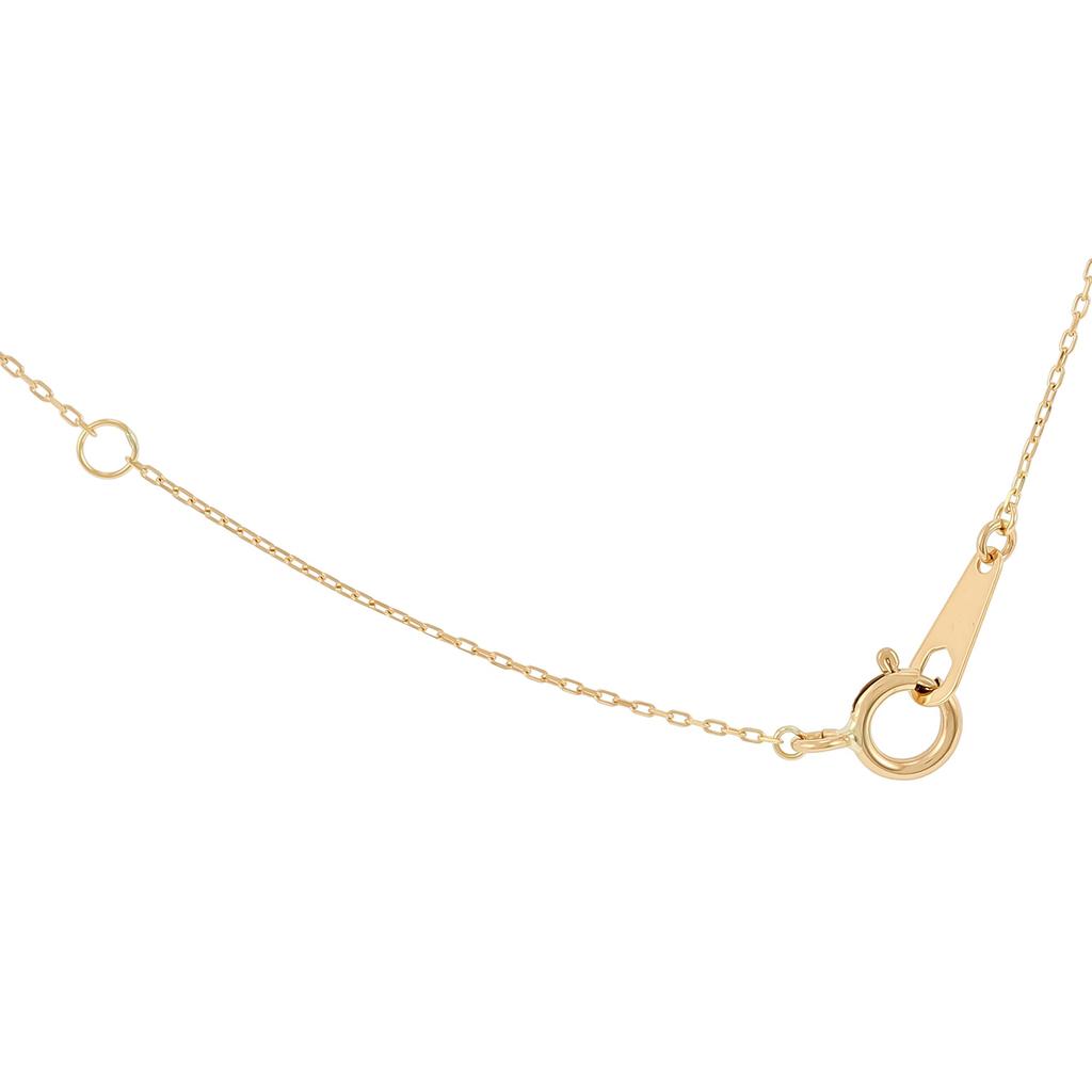 18K Yellow Gold Medal M Necklace DPD54067 with Exclusive Box [D Collection]