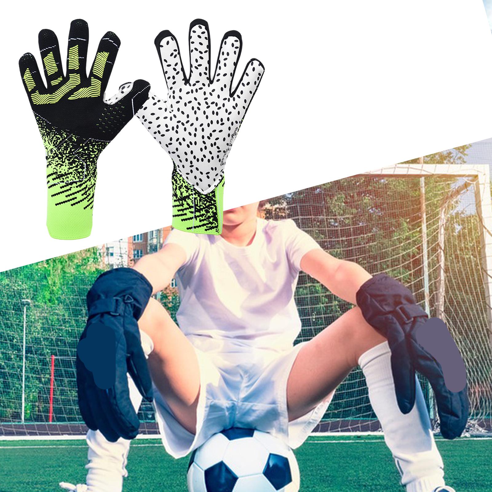 

Футбольні воротарські рукавички. Високоефективний захист пальців. Захист футбольних воріт. Не ковзають. Рукавички для долонь. Футбольні рукавички.