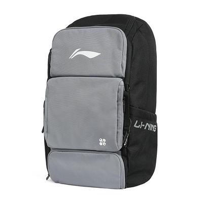 Polyester Backpack Regular Unisex Black & Shadow Gray ABSV255-1