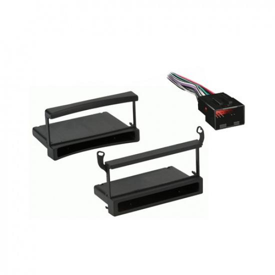 Fits Ford F-650/750 2005-2010 Single DIN Harness Radio tall Dash Kit