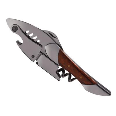SIVERMISE Sommelier Knife Wine Opener Stainless Steel Shark Design Silver