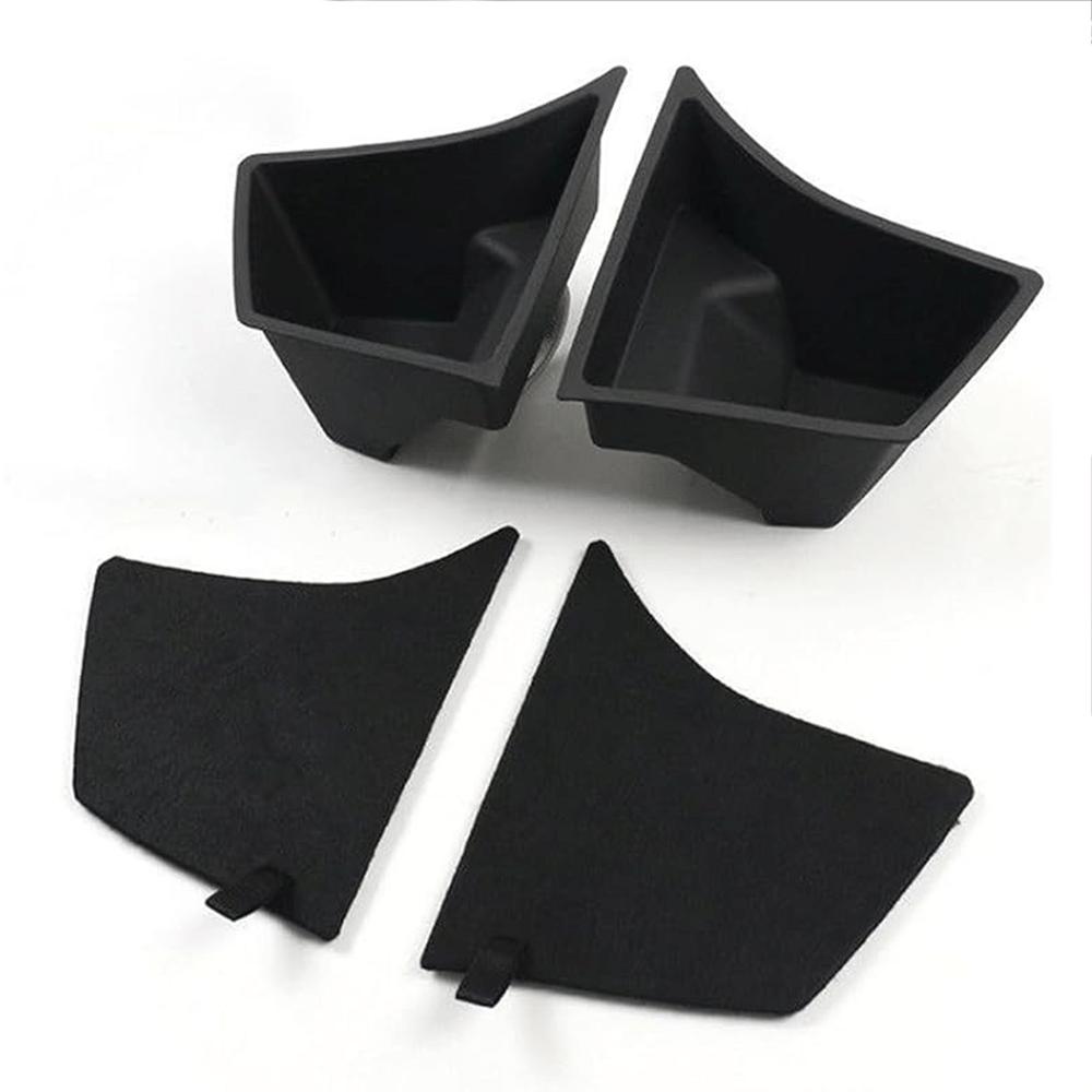For Tesla Model 3 Highland 2024 Rear Trunk Organizer Side Storage Box with Lids Storage Bins Protector Packets Interior