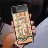 Boho Hippy Mushroom Sunrise Phone Case For Samsung Z Flip 7 6 5 4 3 Galaxy ZFlip7 ZFlip6 ZFlip5 ZFlip4 ZFlip3 5G Print Cover