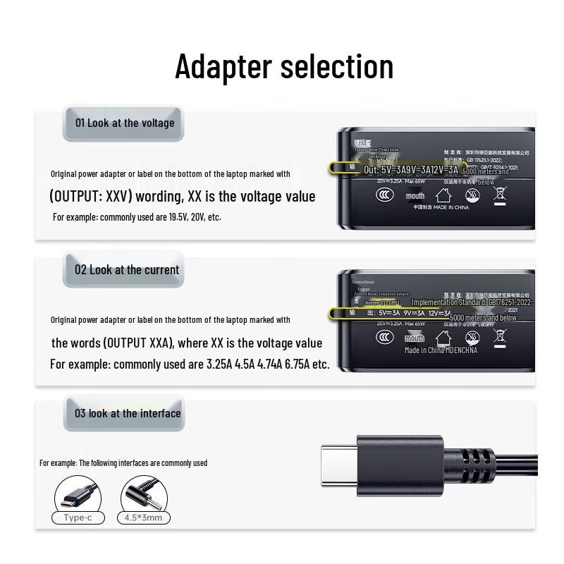 llano 65W Type-C Laptop Charger for HP