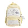 Schoolbag star polka dot backpack bag female niche design transparent bar millet pain bag large capacity casual student schoolbag