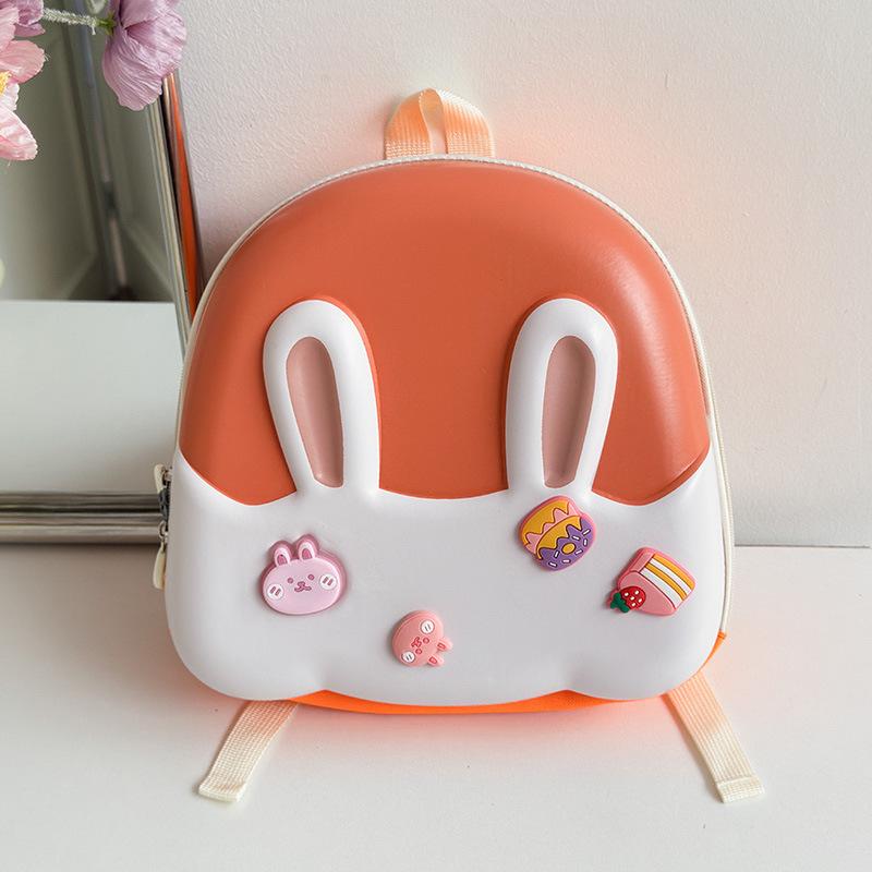 School BagsNew Cartoon Rabbit Eggshell Bag Girl 2-5 Years Old Light Small  Outdoor Trendy Children's Shoulders