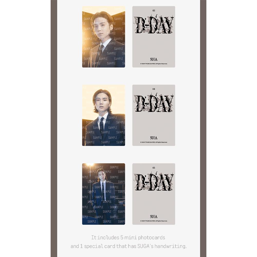 SUGA - D-DAY Turu Fotoğraf Kartı