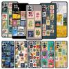 Vintage Stamp Puzzle Phone Case For Xiaomi Redmi Note 15 14 13 12 4G 9 10 11 Pro Plus 5G 14C 13C 12C 10C Soft TPU Cover