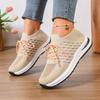 Shoes for Women 2026 Spring Autumn Breathable Mesh Platform Woman Sneakers Fashion Round Toe Solid Lace Up Casual Ladies Shoes