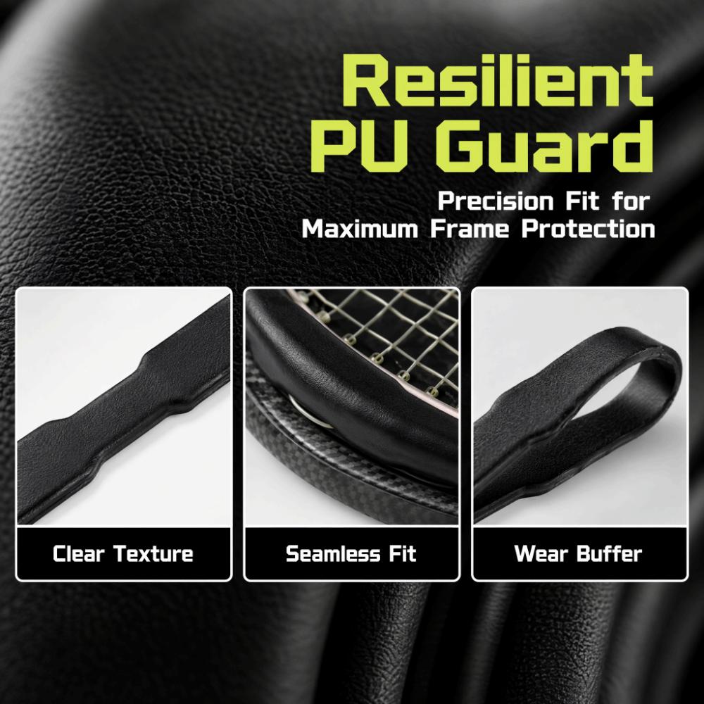 Anti-friction Pickleball Racket Edge Sticker PU Tennis Racket Edge Sticker Racket Care