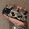 High-End Black Cherry Anti-Fall iPhone 12-17 Case: Creative & Durable