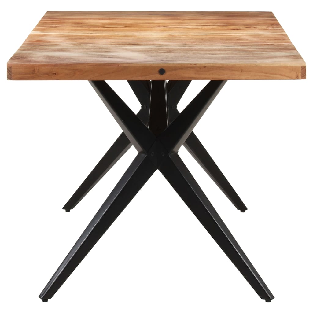 Dining Table 160x80x76 Cm Solid Acacia Wood