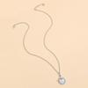 1Pcs Carving Blue Stone Accessories Vintage Bronze Color Dragonfly Women Necklaces And Pendants