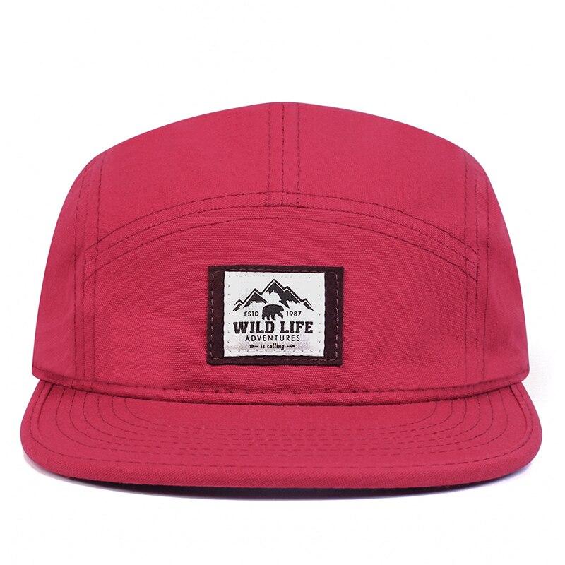 WILD LIFE Boné de Beisebol 5 Painéis de Algodão Snapback Bonés Bone Gorras Hombre Originales Chapéus Hip Hop Para Homens Mulheres Ajustável
