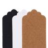 100Pcs  Kraft Paper Wedding Hang Tag Gift Tags Lace Scallop Head Label