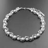 Personalized Pearl Necklace Punk Stainless Steel Necklace Unique Choker Men  Women