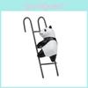 Resin Climbing Panda Climb Stairs Decorative Figure For Office Desk And Gift Use