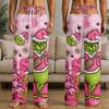 Men's Funny Christmas Print Pants with Pockets Casual Sleep Pants for Home